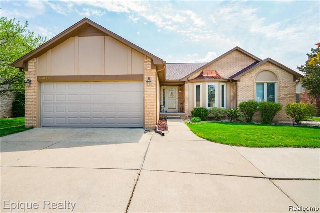 44090 Trent Drive, Clinton Twp, MI 48038 — front exterior