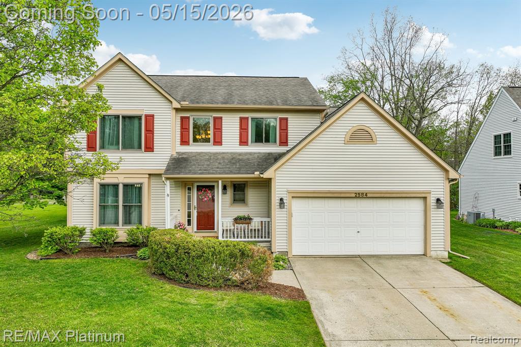2584 Birchwood Drive, Howell, MI 48855 — front exterior