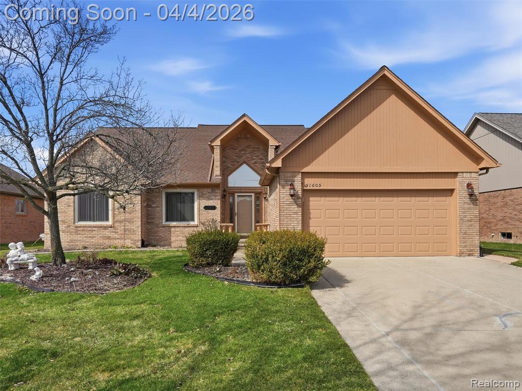 51605 Shadywood Drive, Macomb, MI 48042 — front exterior
