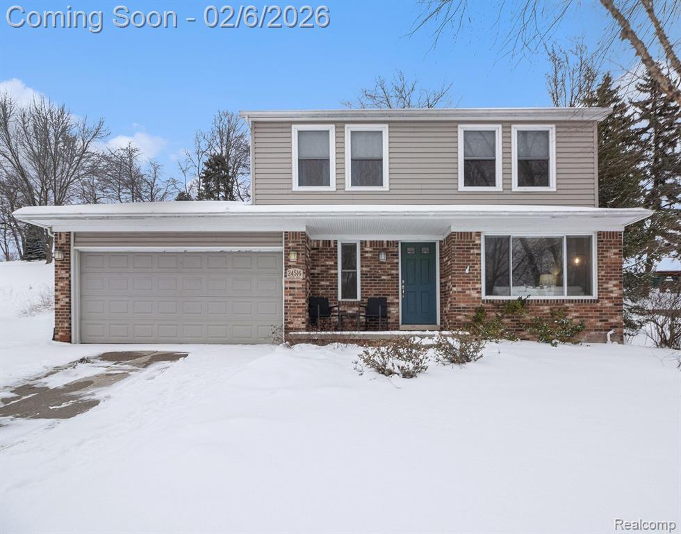 24516 Simmons Drive, Novi, MI — front exterior