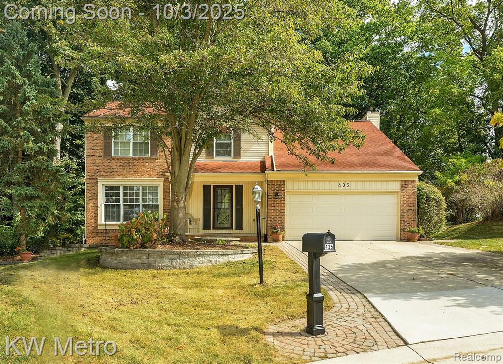 435 Thornridge Court, Rochester Hills, MI 48307 — front exterior