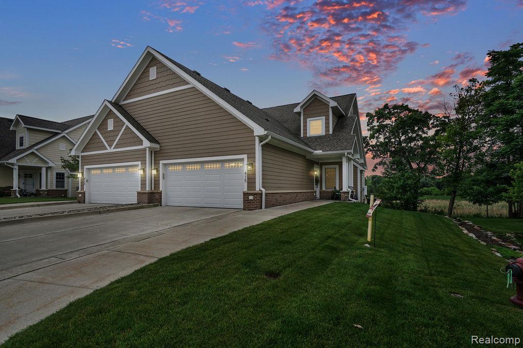 415 Baker Crossing, Dexter, MI 48130 — front exterior