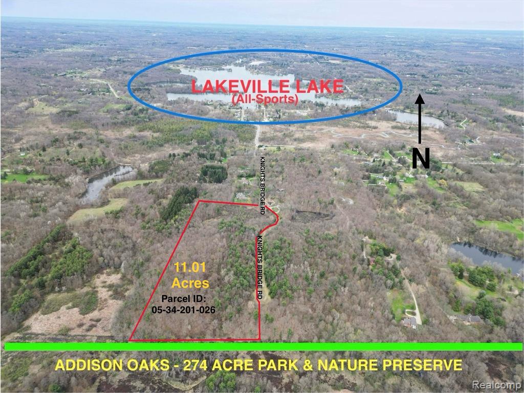 11.01 Acres Vacant Land KNIGHTS BRIDGE Road, Leonard, MI 48367