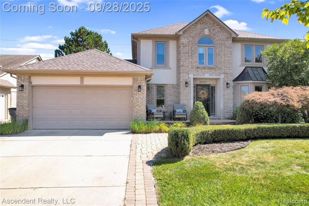 43476 Hillsboro Drive, Clinton Twp, MI 48038 — front exterior