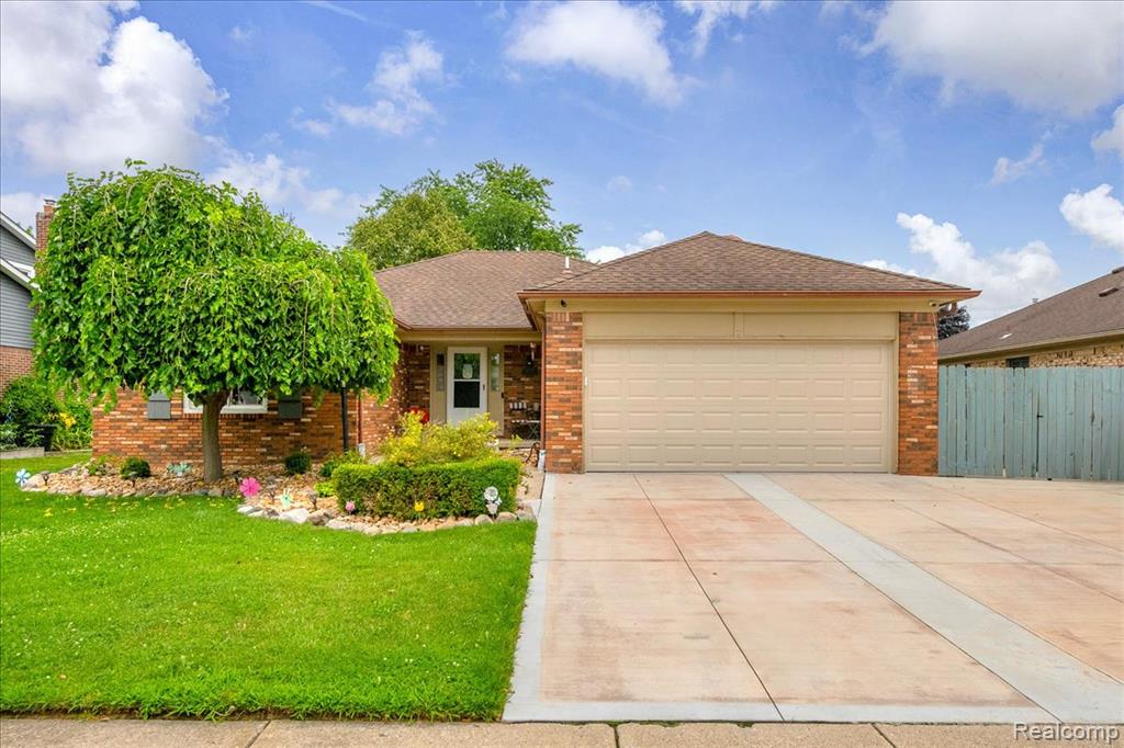 44350 Ausable Drive, Clinton Twp, MI 48038 — front exterior