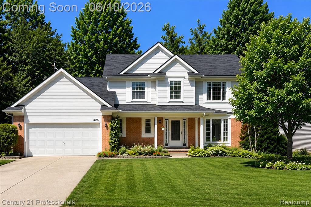425 Cherry Grove Lane, Walled Lake, MI 48390 — front exterior