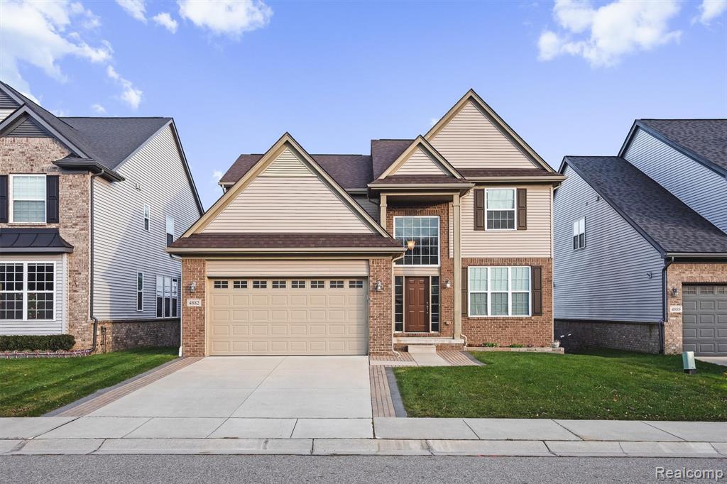 4882 E Stonegate Circle, Lake Orion, MI — front exterior