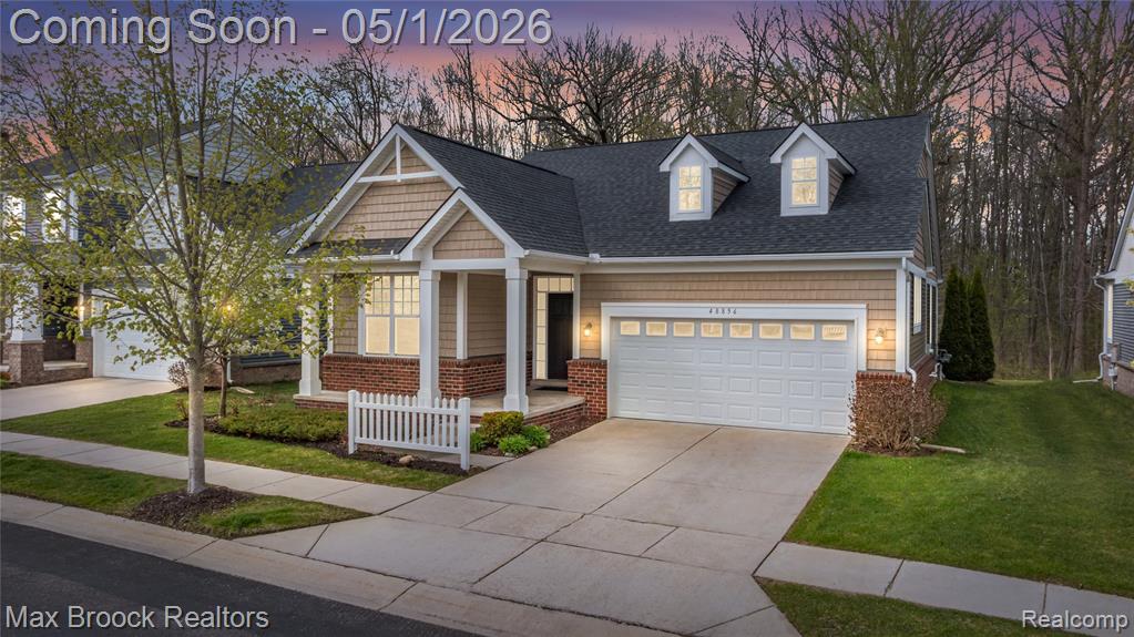 48856 GARDEN LANE, Canton, MI 48188 — front exterior
