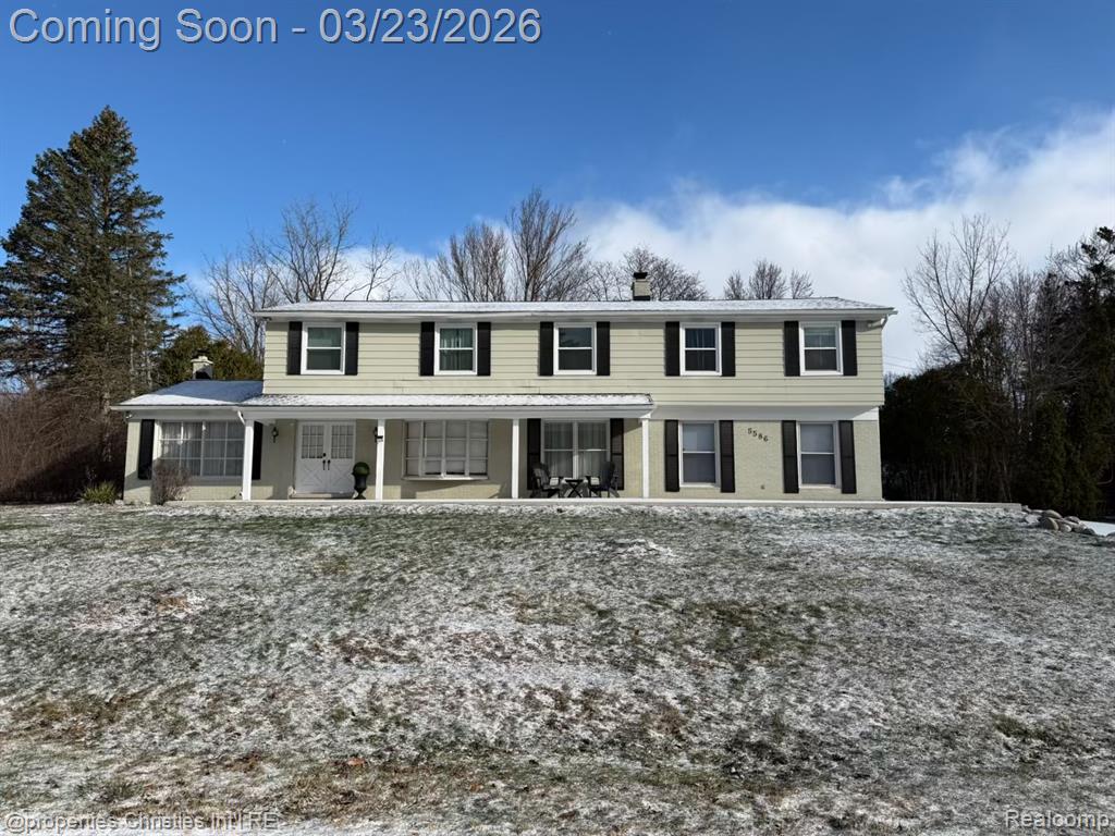 5586 Raven Road, Bloomfield Hills, MI 48301 — front exterior