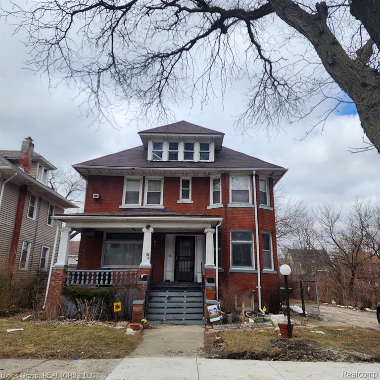 87 WOODLAND Street, Detroit, MI 48202 — front exterior