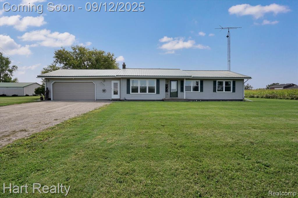 5745 ADAMS Road, Marlette, MI 48453 — front exterior