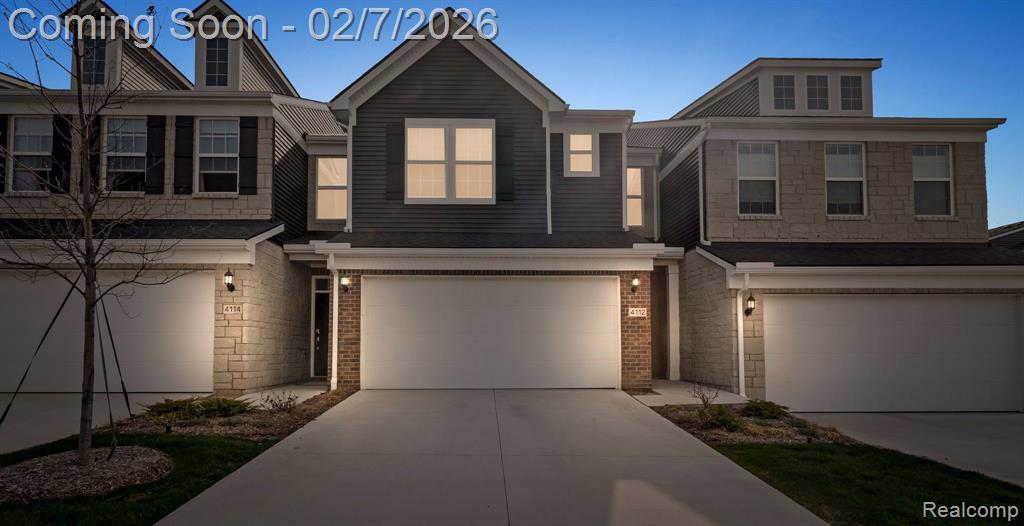 4112 Nottingham Circle, Clarkston, MI — front exterior