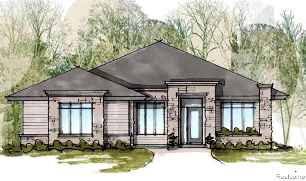 49588 Villa Drive, Novi, MI — front exterior