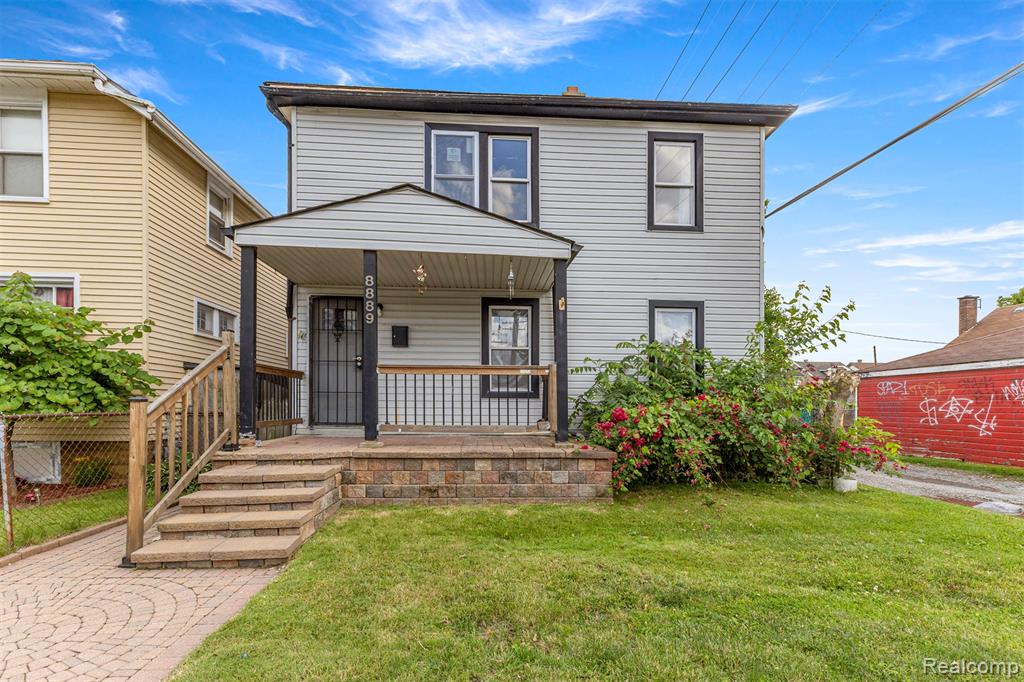 8889 Lane Street, Detroit, MI 48209 — front exterior