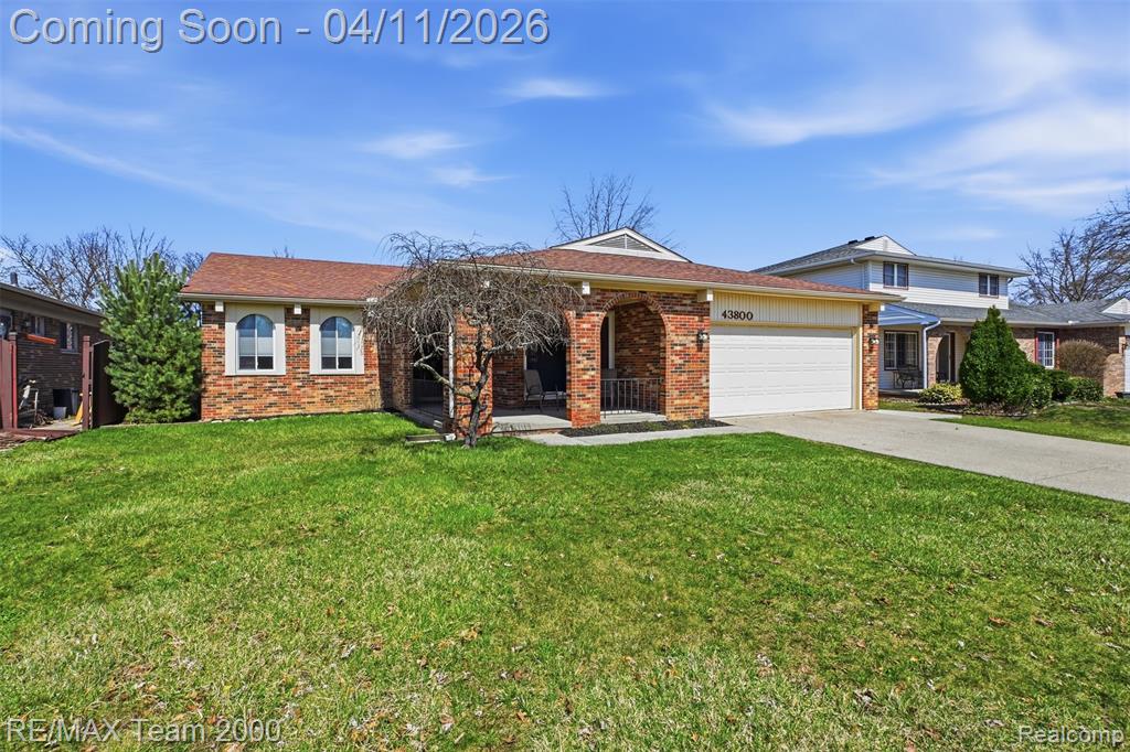 43800 Simsbury Street, Canton, MI 48187 — front exterior