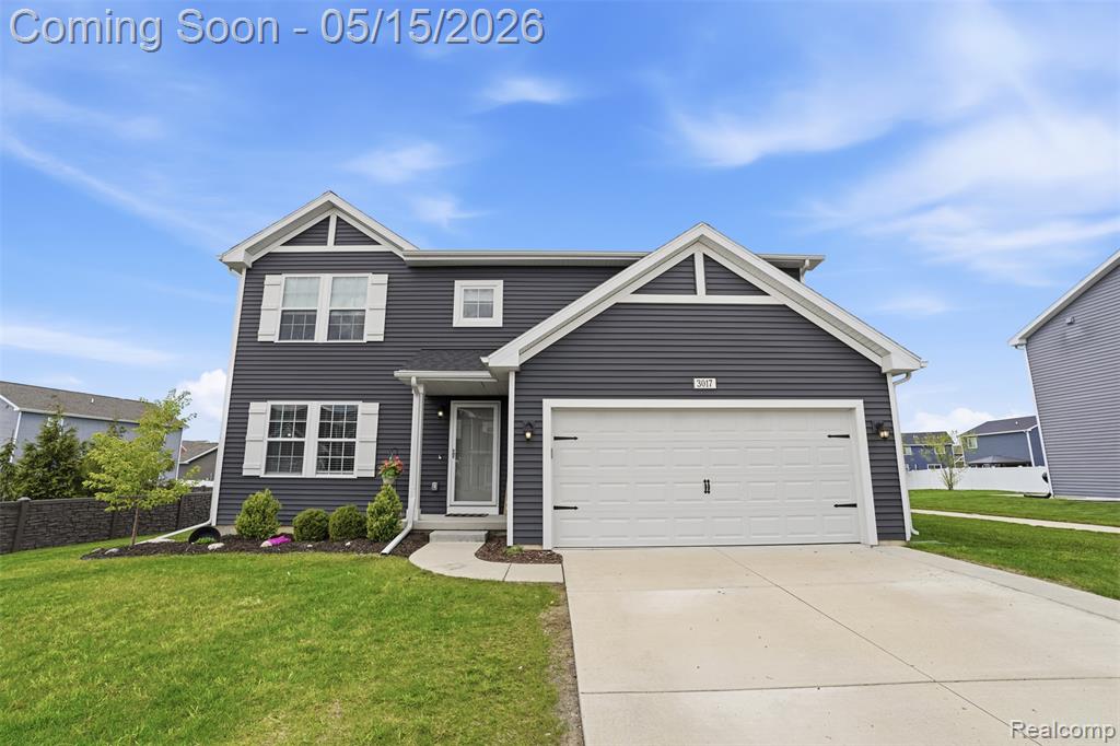 3017 Ivy Wood Circle, Howell, MI 48855 — front exterior