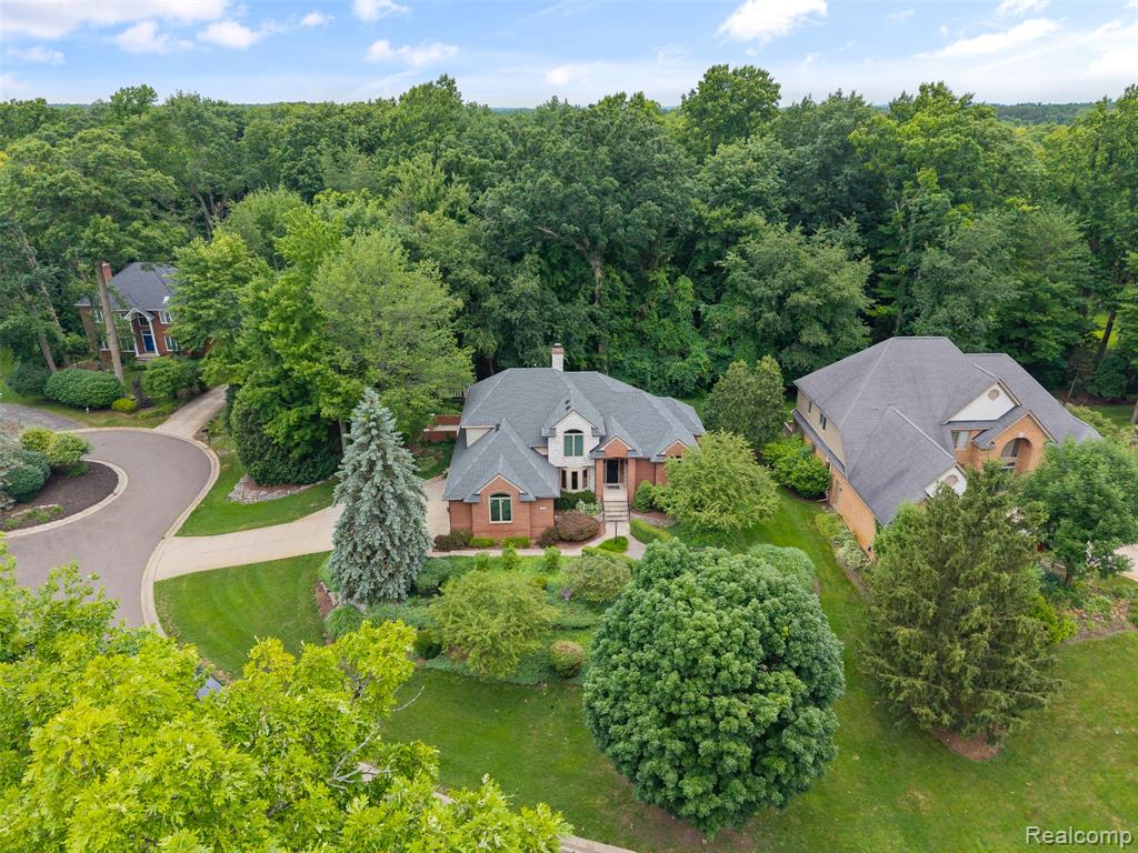View from above of property