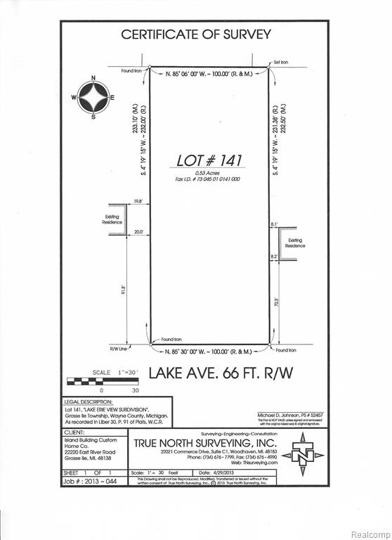 Vacant Lake Road, Grosse Ile, MI 48138 — front exterior