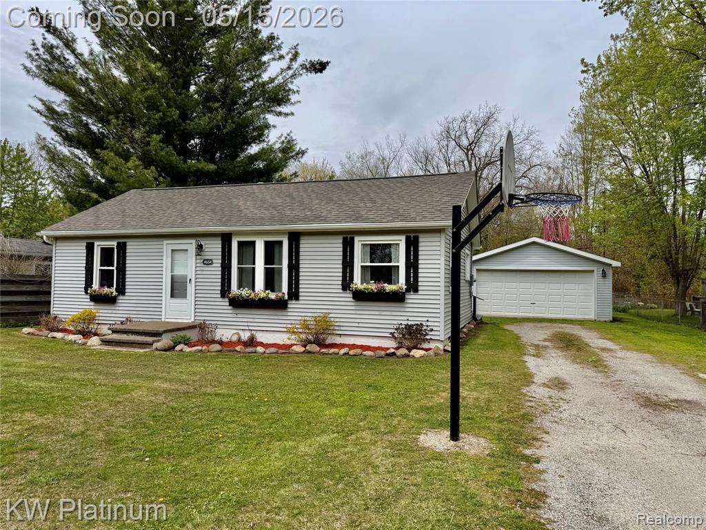 4654 Davidson Road, MI — front exterior