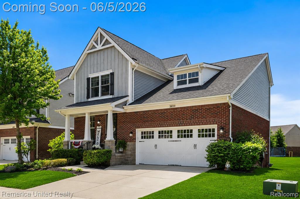 28519 Cottage Lane, New Hudson, MI 48165 — front exterior