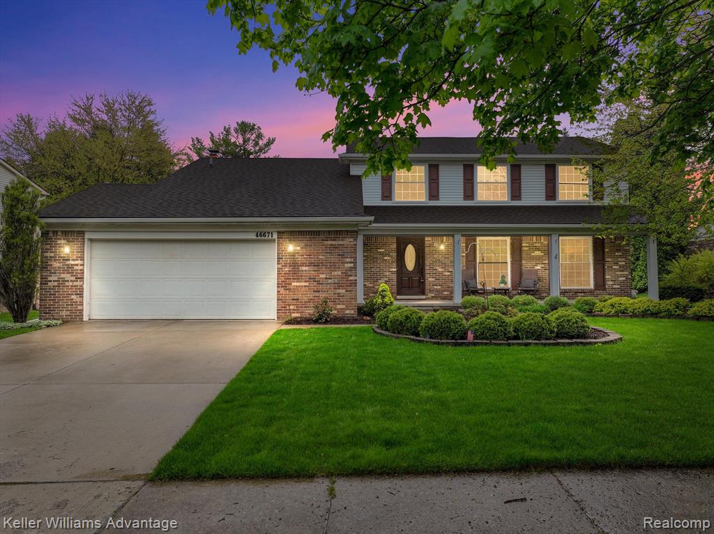 46671 BARRINGTON, Plymouth, MI 48170 — front exterior