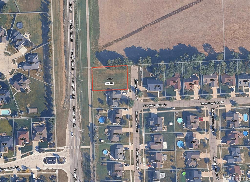 54739 Autumn View Drive, New Baltimore, MI 48047 — front exterior