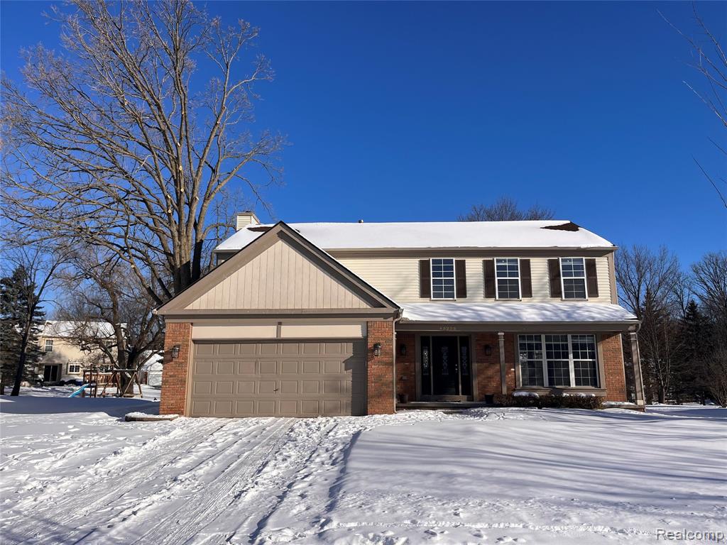 45225 Yorkshire Drive, Novi, MI — front exterior