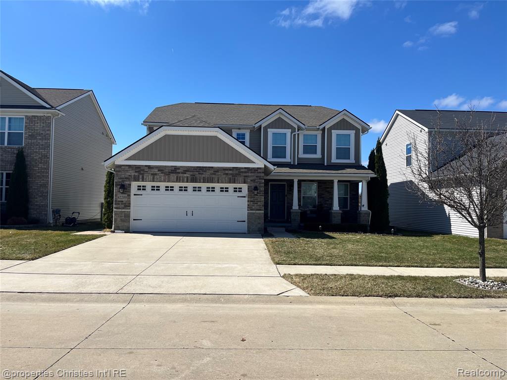 42209 Dorrington Drive, Sterling Heights, MI 48313 — front exterior