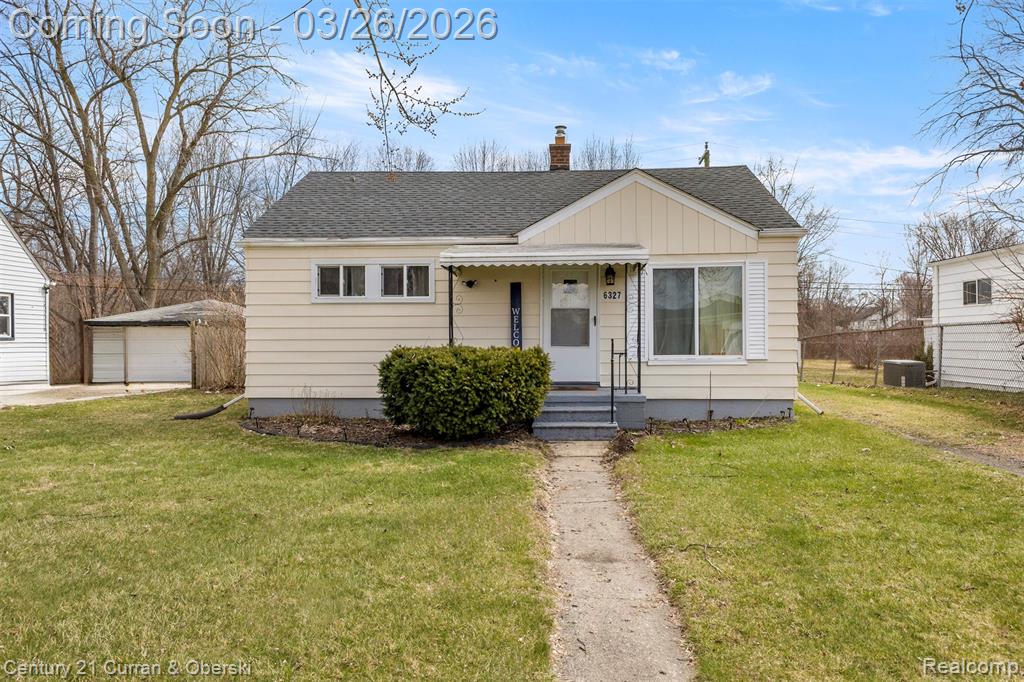 6327 Hunt Street, Romulus, MI 48174 — front exterior
