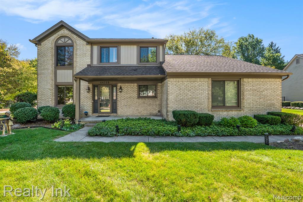 44755 Huntingcross Drive, Novi, MI — front exterior