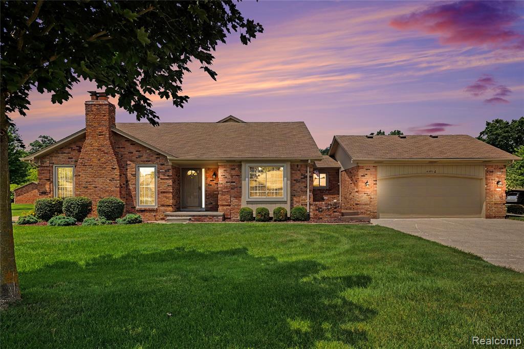 41071 E Rosewood Drive, Clinton Twp, MI 48038 — front exterior