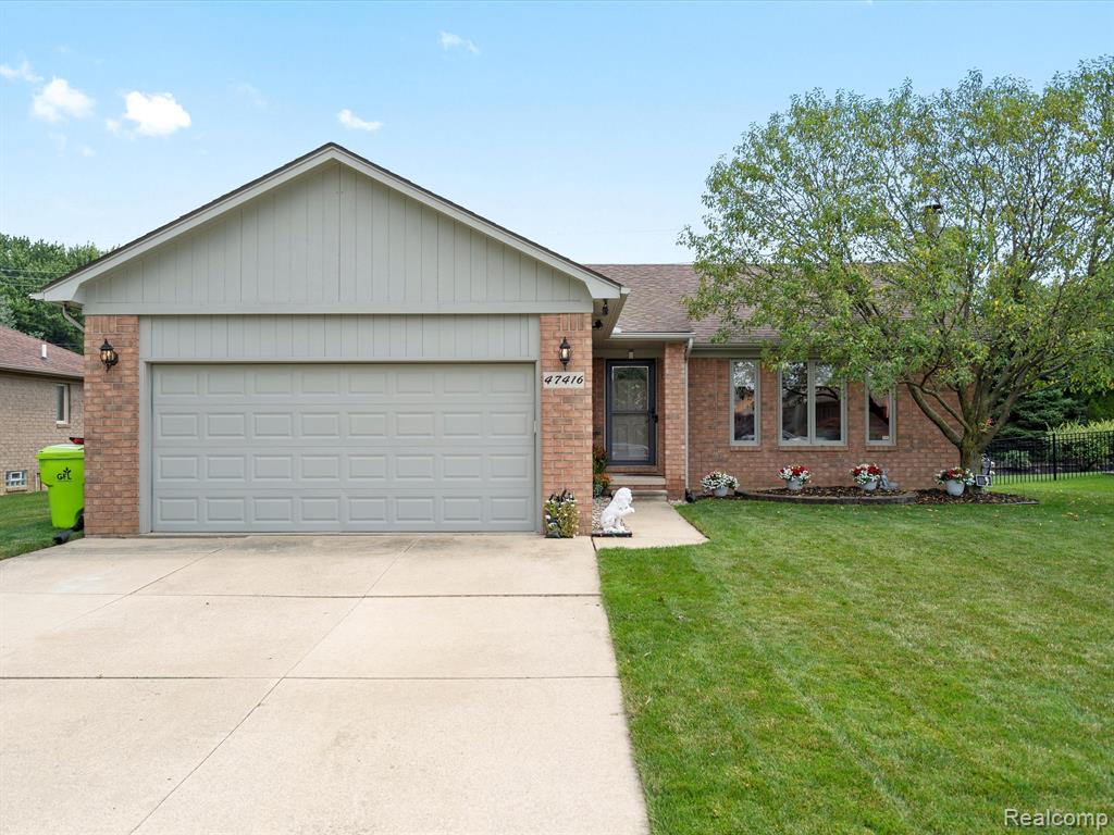 47416 DALLAS Lane, Macomb, MI 48044 — front exterior