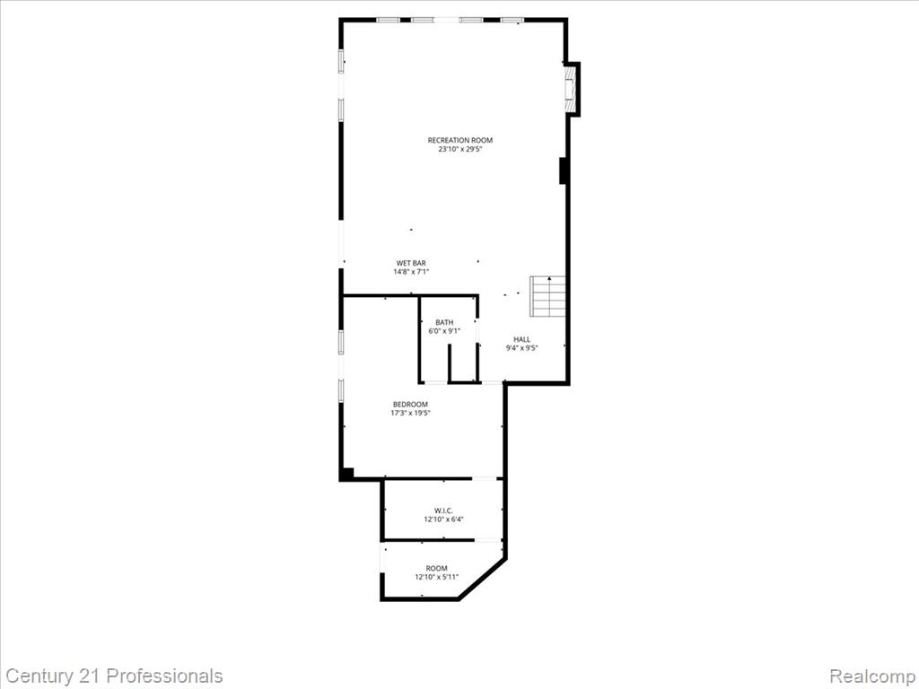 View of room layout