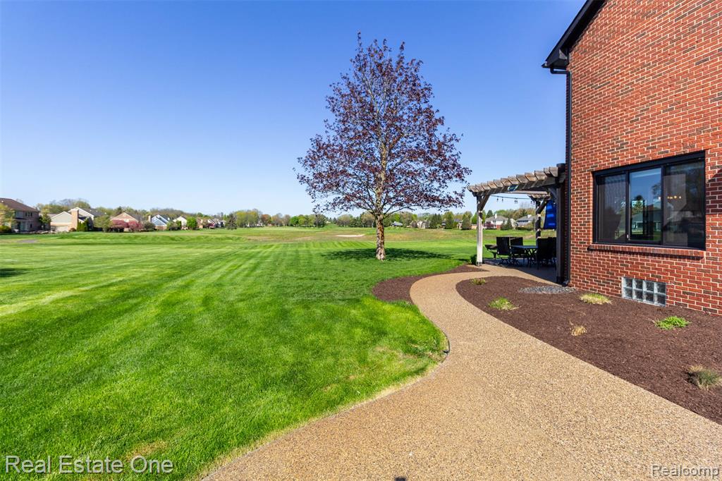 Side Yard view of golf course
