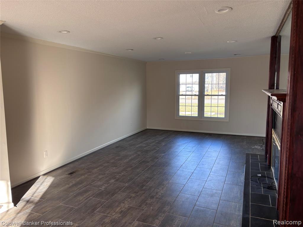 Wood flooring with gas fireplace for those cosy winter nights