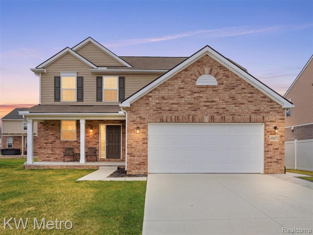 48672 Ivory Orchard Drive, Macomb, MI 48042 — front exterior