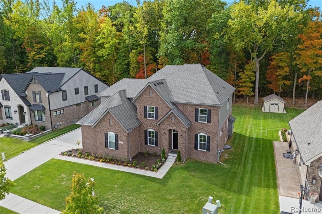 48255 Amber Lane Drive, Shelby Twp, MI 48315 — front exterior