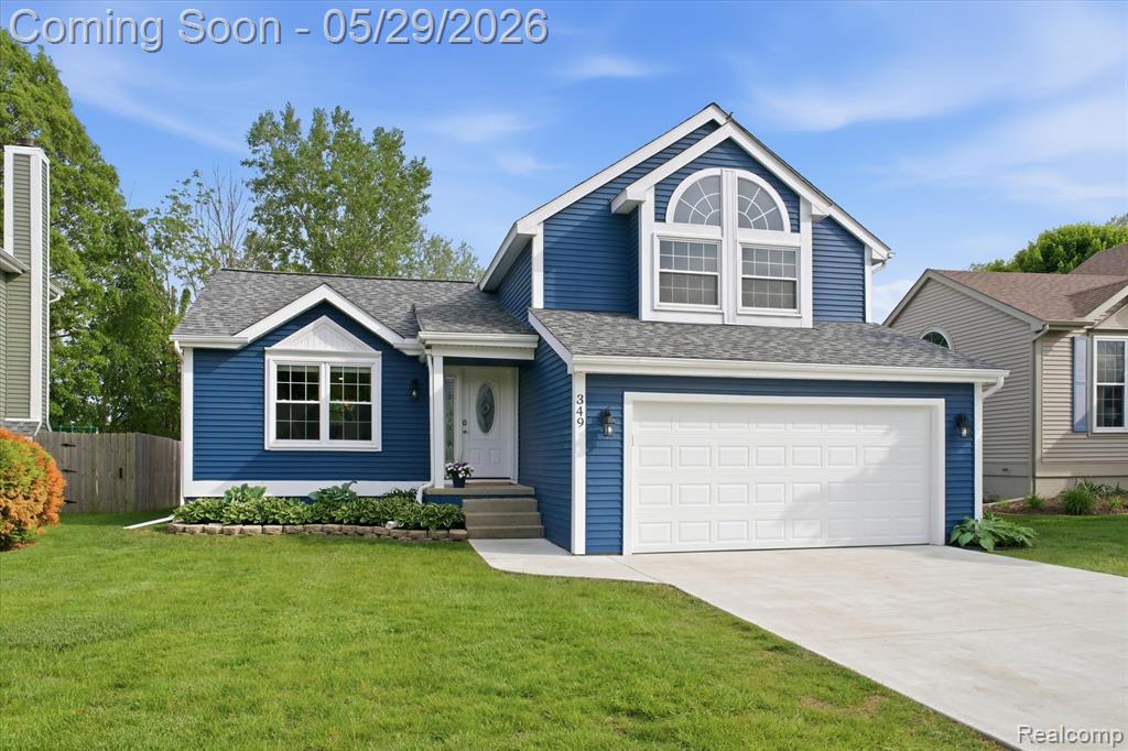 349 Princeton Drive, South Lyon, MI 48178 — front exterior