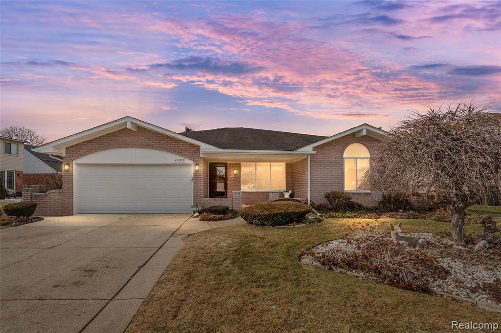 43303 Aspen Drive, Sterling Heights, MI 48313 — front exterior