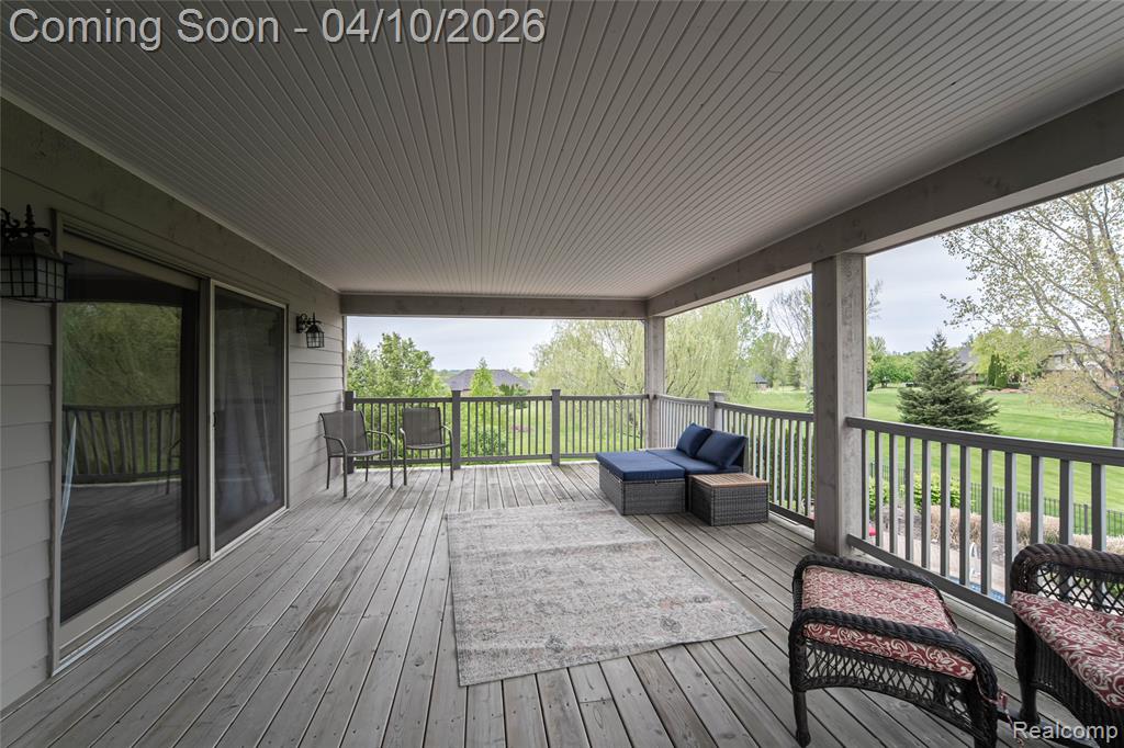 View of deck