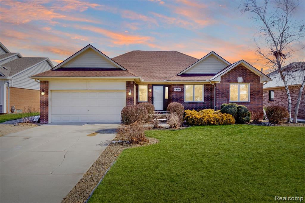 53198 Spurry Lane, Chesterfield, MI — front exterior