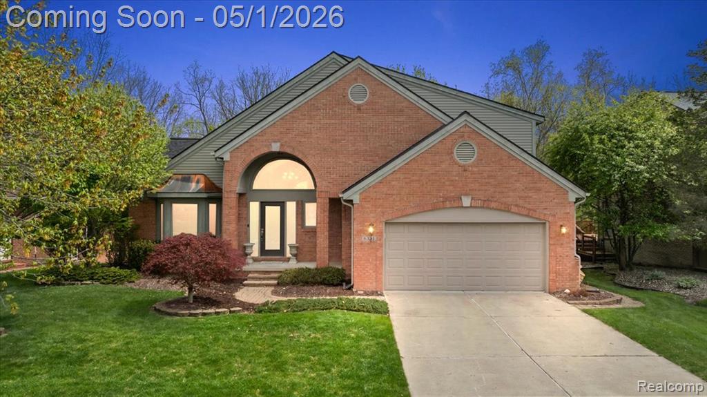 43316 Ashbury Drive, Novi, MI — front exterior