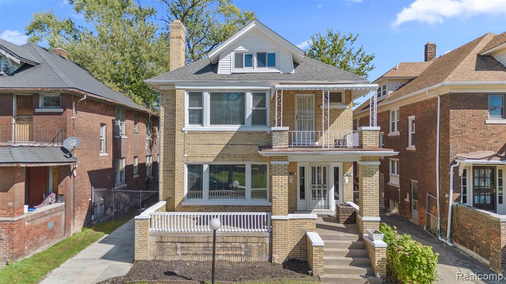 5154-5156 Burns Street, Detroit, MI 48213 — front exterior