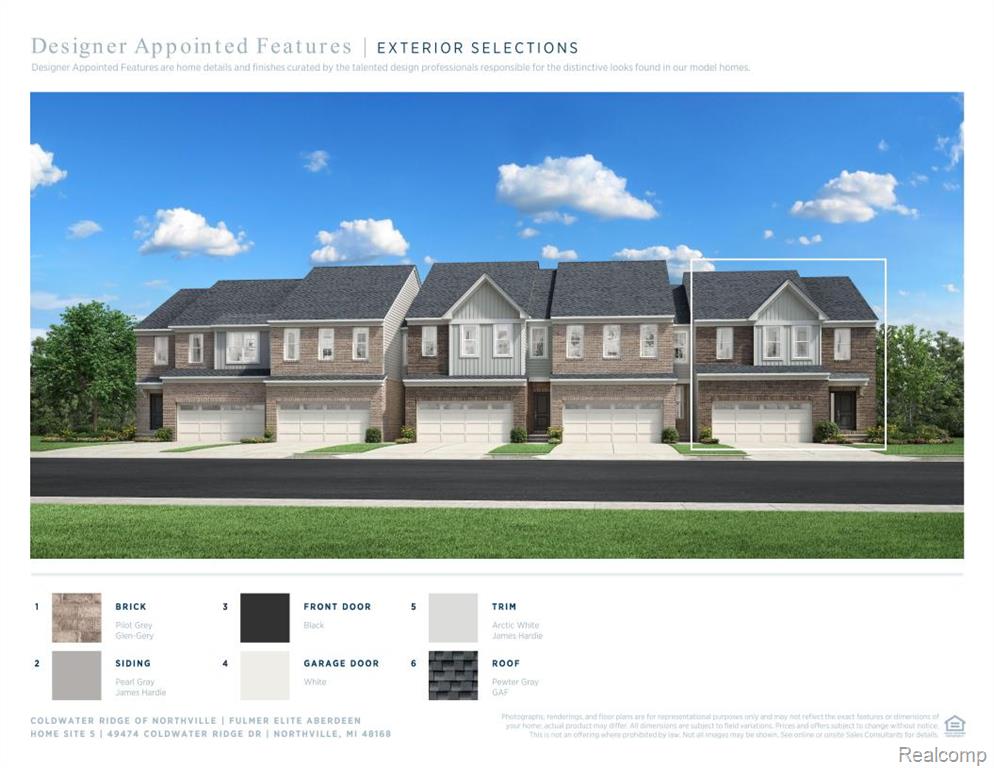 49474 Coldwater Ridge Drive, Northville, MI 48168 — front exterior