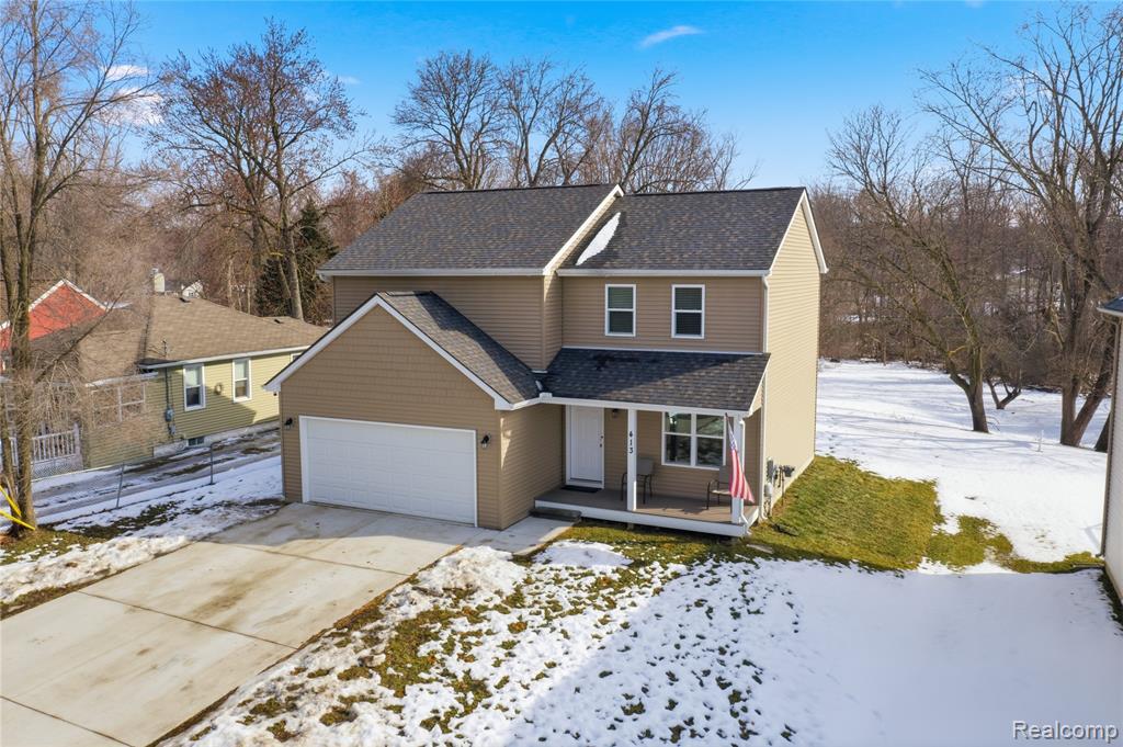 413 Newton Drive, Lake Orion, MI 48362 — front exterior