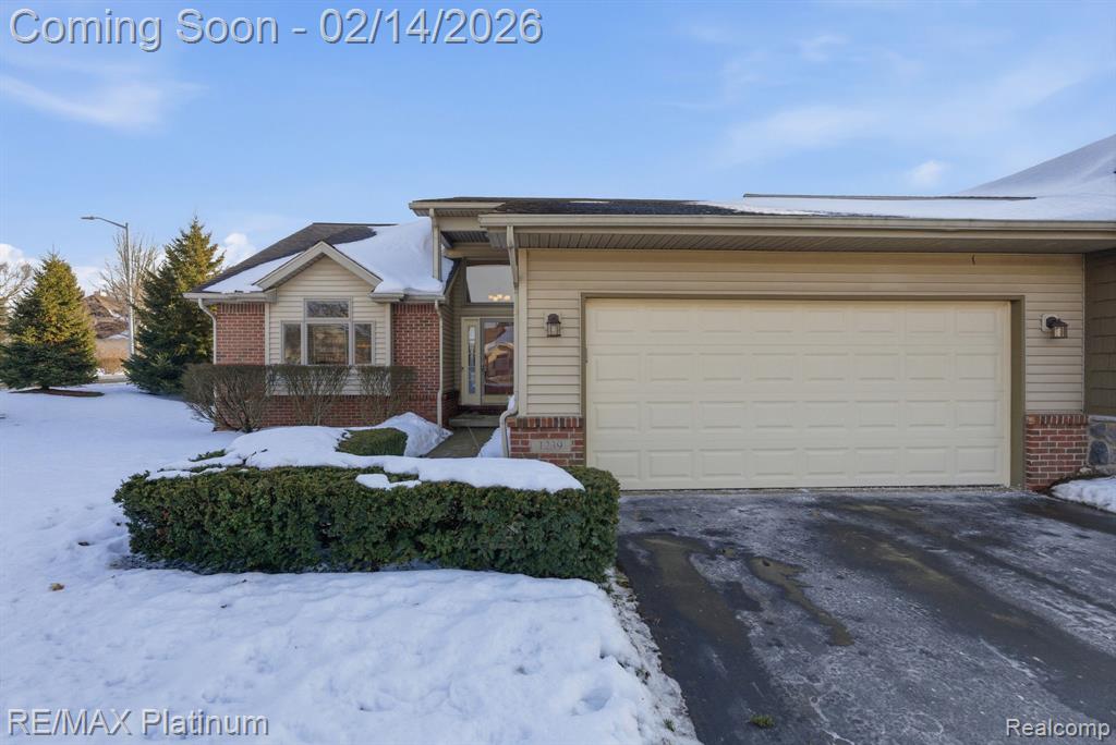 1239 Cedarwood Drive, Brighton, MI 48116 — front exterior