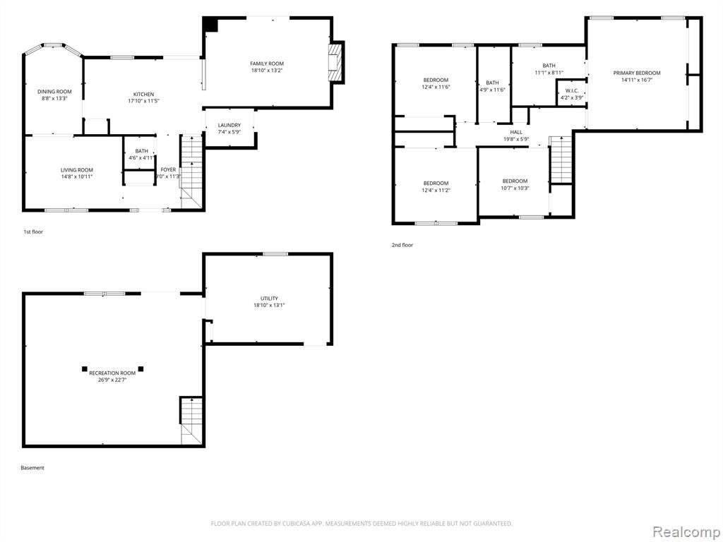 View of floor plan / room layout
