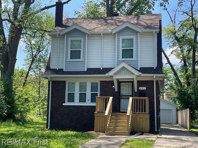 491 MARLBOROUGH Street, Detroit, MI 48215 — front exterior