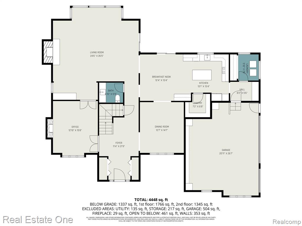 View of floor plan / room layout