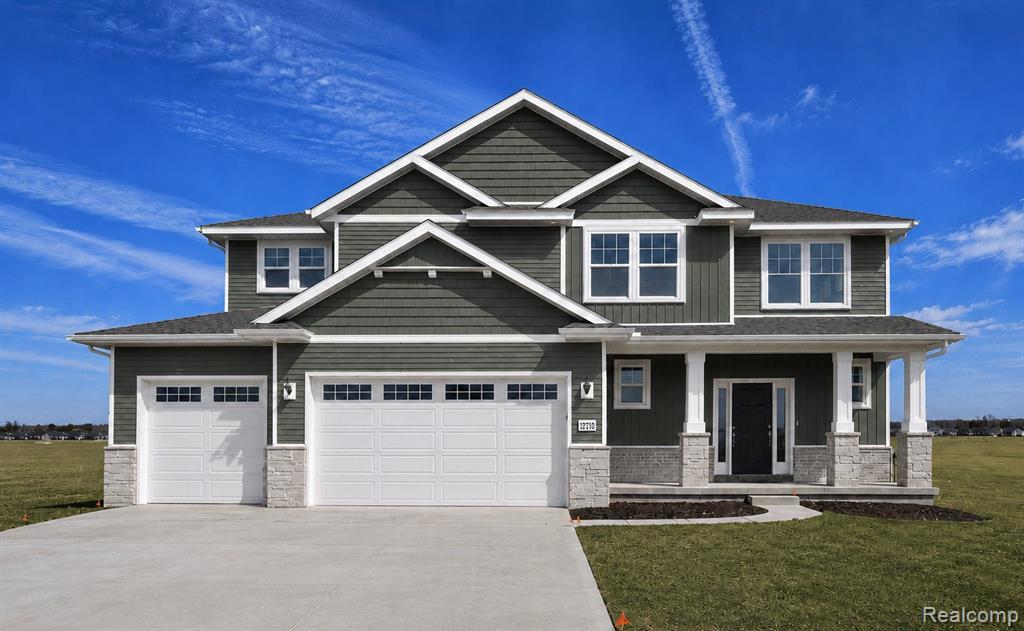 584 Round Rock Drive, Howell, MI 48843 — front exterior